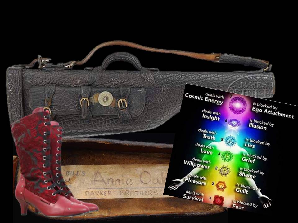 @annie's shotguncase chakras and red shoes